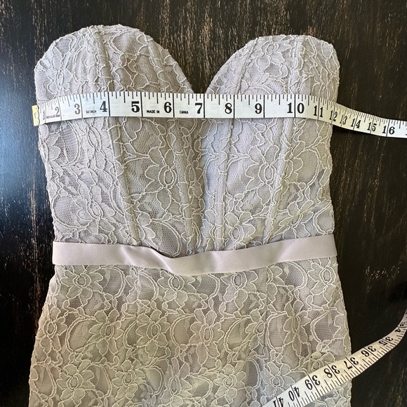 Mori Lee  Classic Mermaid Sweetheart Gown. Color Light Gray. Size 6. NWOT - Picture 7 of 14